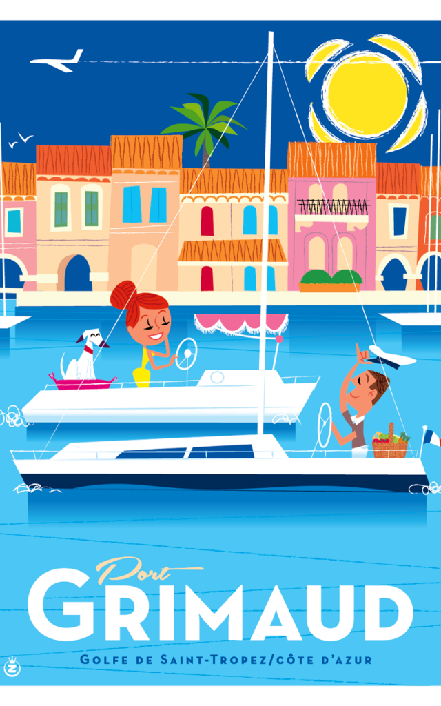 Affiche Grimaud Port Grimaud (2)